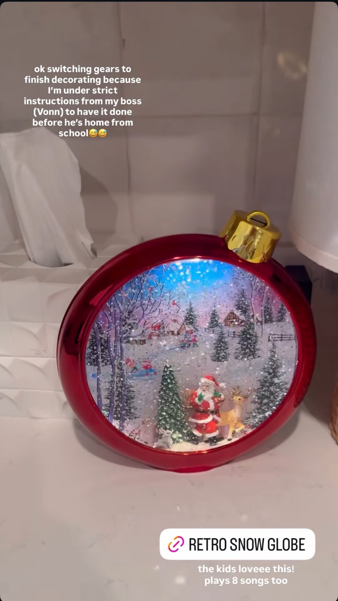 My kids love this retro snow globe - plays 8 songs! 

#LTKSeasonal #LTKKids