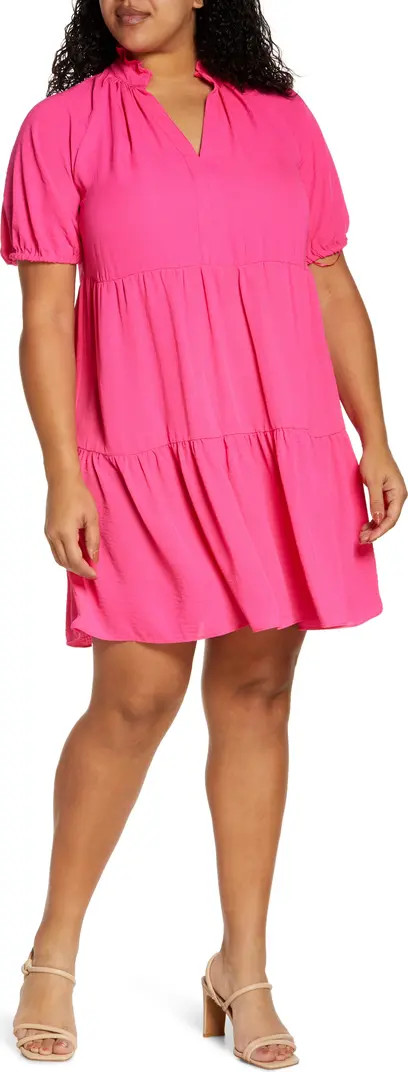 Tiered Ruffle Neck Dress | Nordstrom