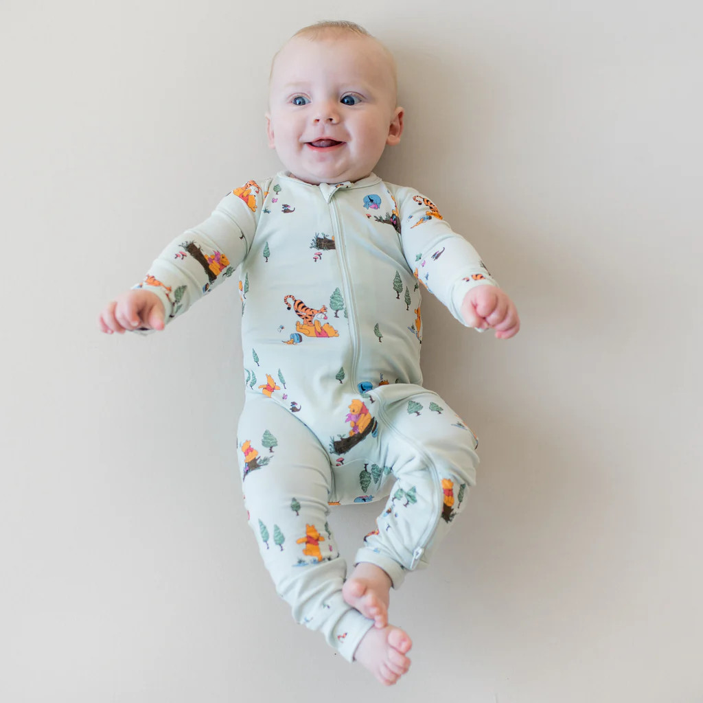 Zippered Romper in Winnie the Pooh Hundred Acre Wood | Kyte Baby