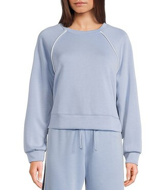 Moa Moa Scuba Crewneck Long Reglan Sleeve Pullover | Dillard's | Dillard's