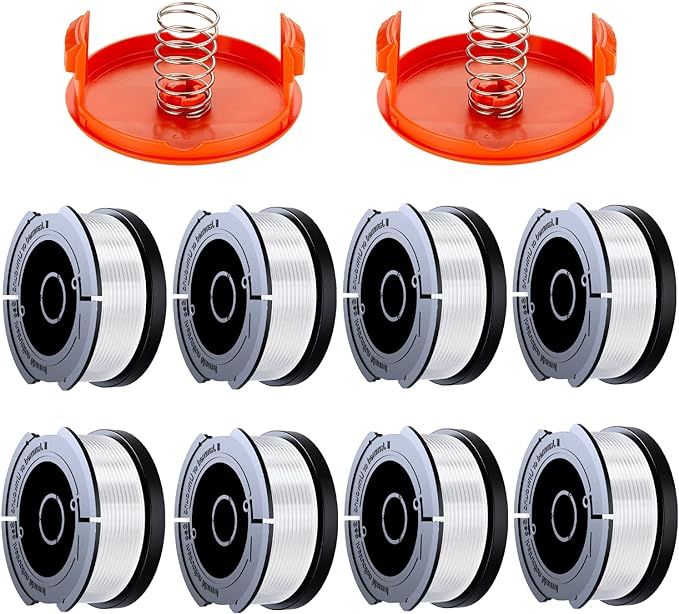 10 Pack String Trimmer Replacement Spool Compatible with Black+Decker, 240ft 0.065" AF-100 Autofe... | Amazon (US)