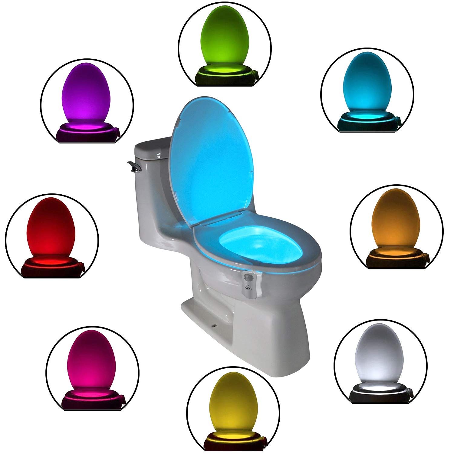 The Original Toilet Night Light Tech Gadget. Fun Bathroom Motion Sensor LED Lighting. Weird Novelty  | Amazon (US)