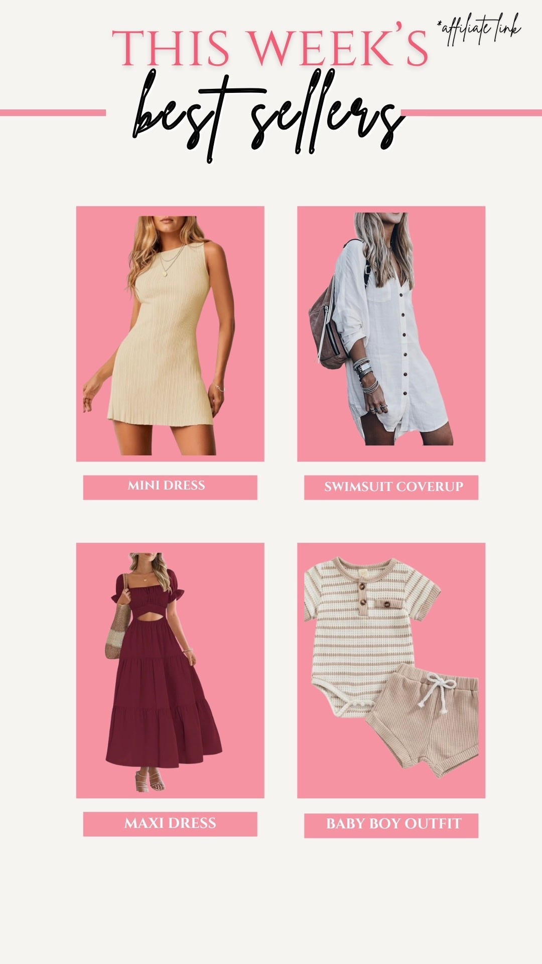 This week’s best sellers! Spring dresses, swimsuit coverup, baby boy outfit

#LTKBaby #LTKmomlife