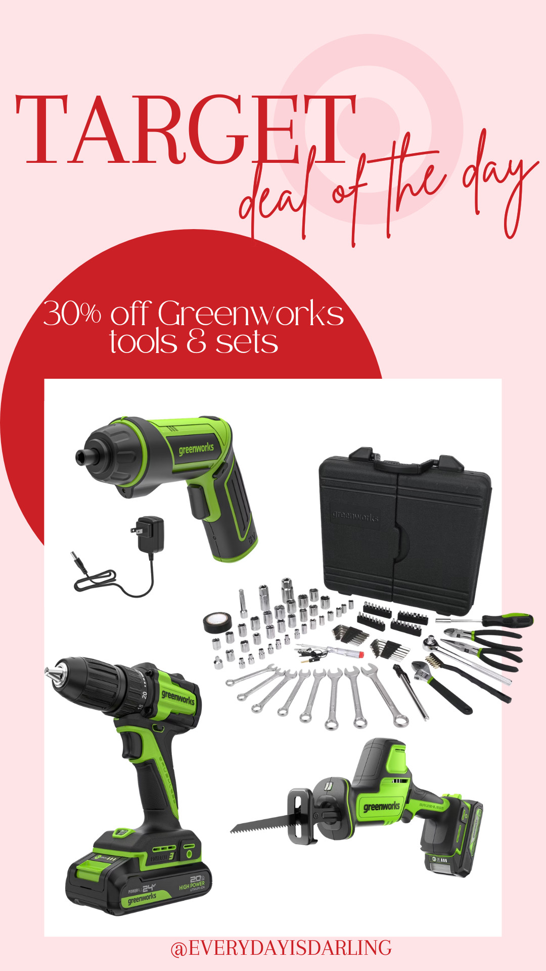 30% off Greenworks tools and tool sets! Great gift for the men in your life! 

 #LTKGiftGuide #LTKSaleAlert #LTKMens