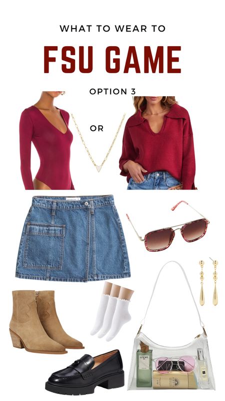 Bring out the garnet, the burgundy, the deep red! If you’re an FSU fan, Alabama fan, or another team with this color, I hope you rock this outfit for a gameday! 

#LTKSeasonal #LTKitbag