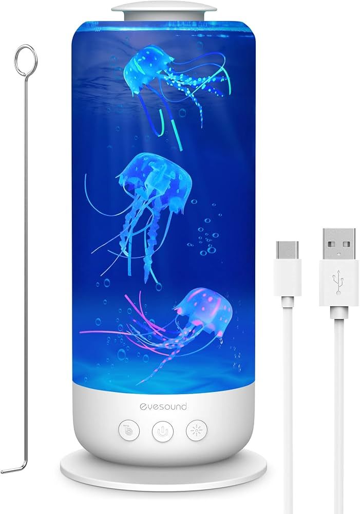 Jellyfish Lava Lamp 2.5L USB Plug-in Jellyfish Lamp, LED Color Changing Jellyfish Aquarium with S... | Amazon (US)