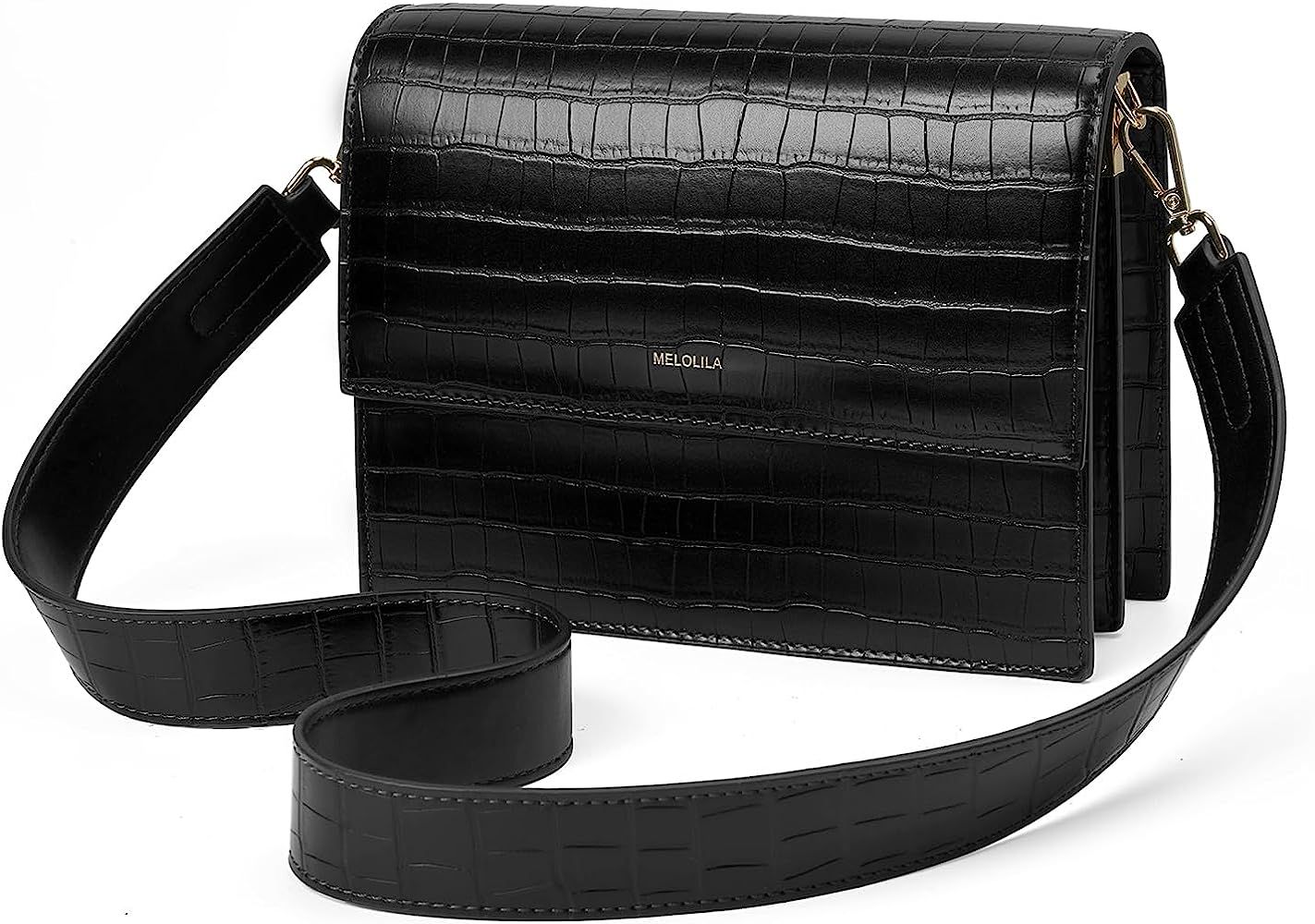 MELOLILA Flap Crossbody Bags for Women Trendy Purses for Women 2023 Mini Purse Croc Purse Summer ... | Amazon (US)