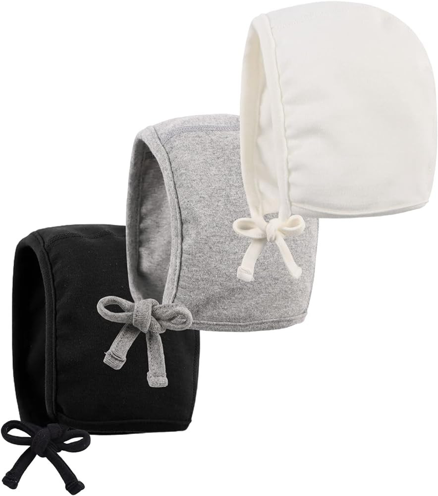 Bamery Infant Baby Bonnet 0-6 Months Newborn Boy Beanie Hat Soft Cotton Baby Girl Turbans Set Sin... | Amazon (US)