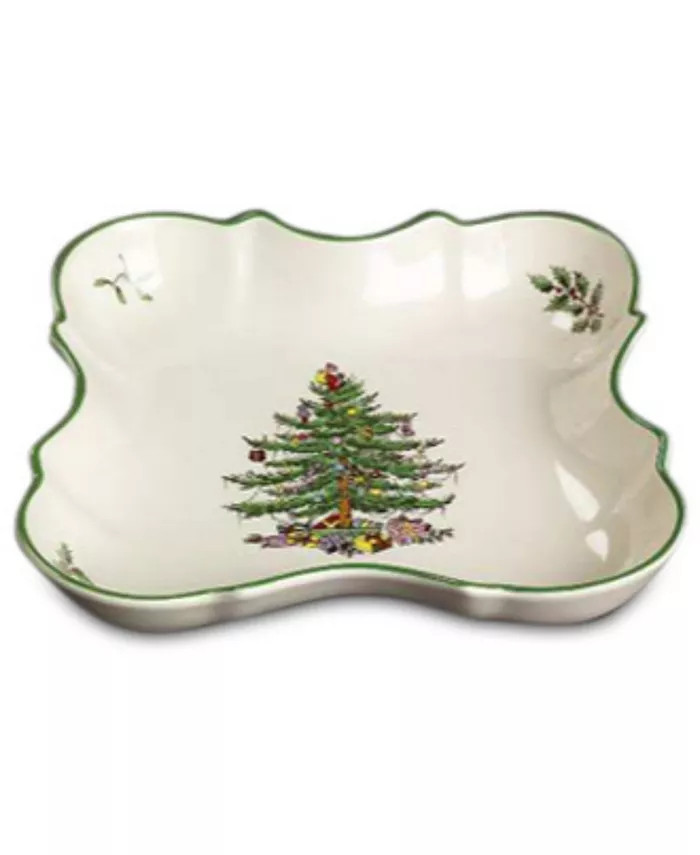 Spode Christmas Tree Devonia Tray & Reviews - Serveware - Dining - Macy's | Macys (US)