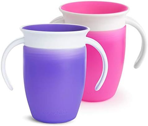 Munchkin Miracle 360 Trainer Cup, Pink/Purple, 7 Oz, 2 Count | Amazon (US)