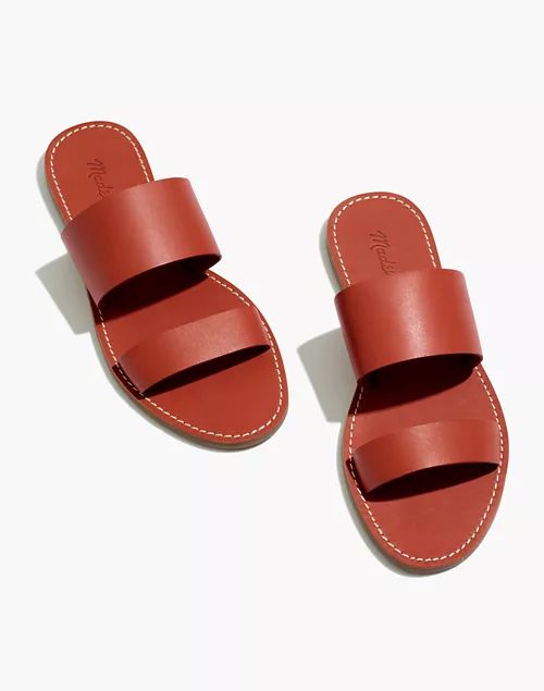 The Boardwalk Double-Strap Slide Sandal | Madewell