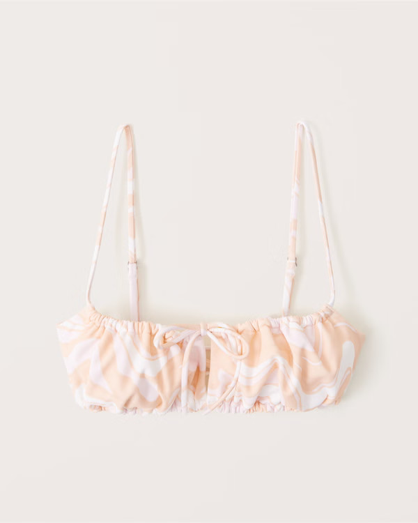 Cinched Bralette Swim Top | Abercrombie & Fitch (US)