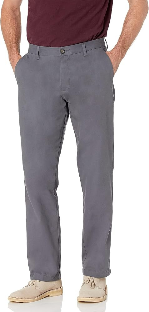 Amazon Essentials Men's Classic-Fit Wrinkle-Resistant Flat-Front Stretch Chino Pant | Amazon (US)