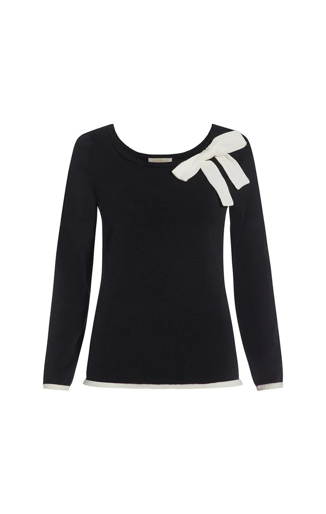 Knit Ballet Top With Bow | Etcetera
