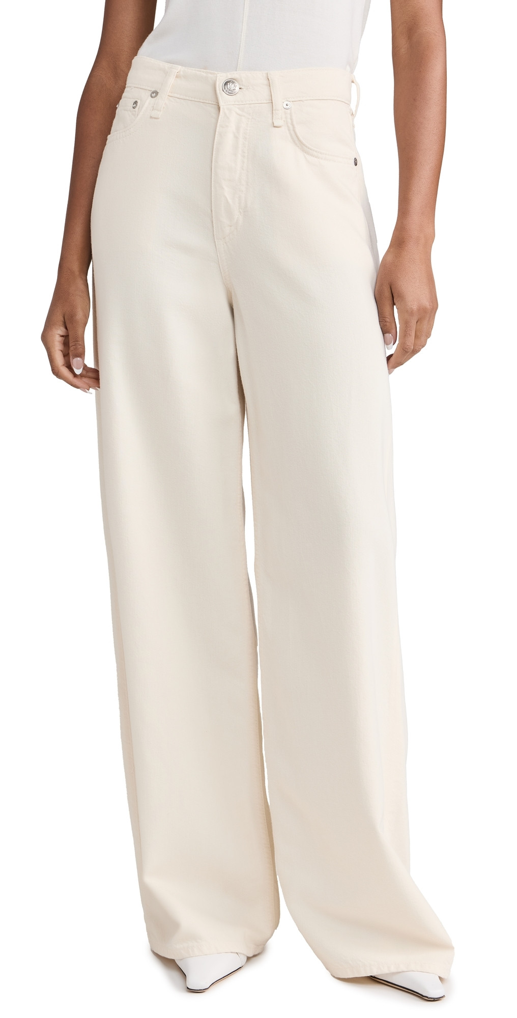 rag & bone Featherweight Sofie Pants Ecru 33 | Shopbop
