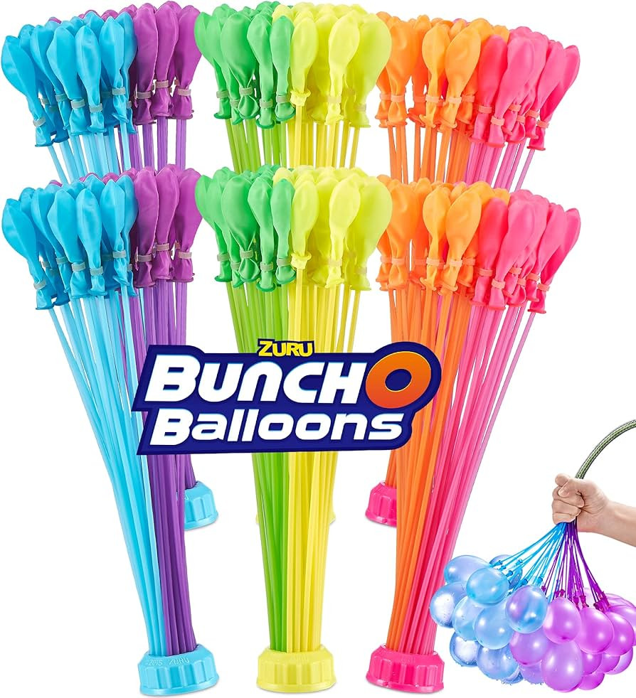 Bunch O Balloons Tropical Party (6 Pack) by ZURU, 200+ Rapid-Filling Self-Sealing Tropical Colore... | Amazon (US)