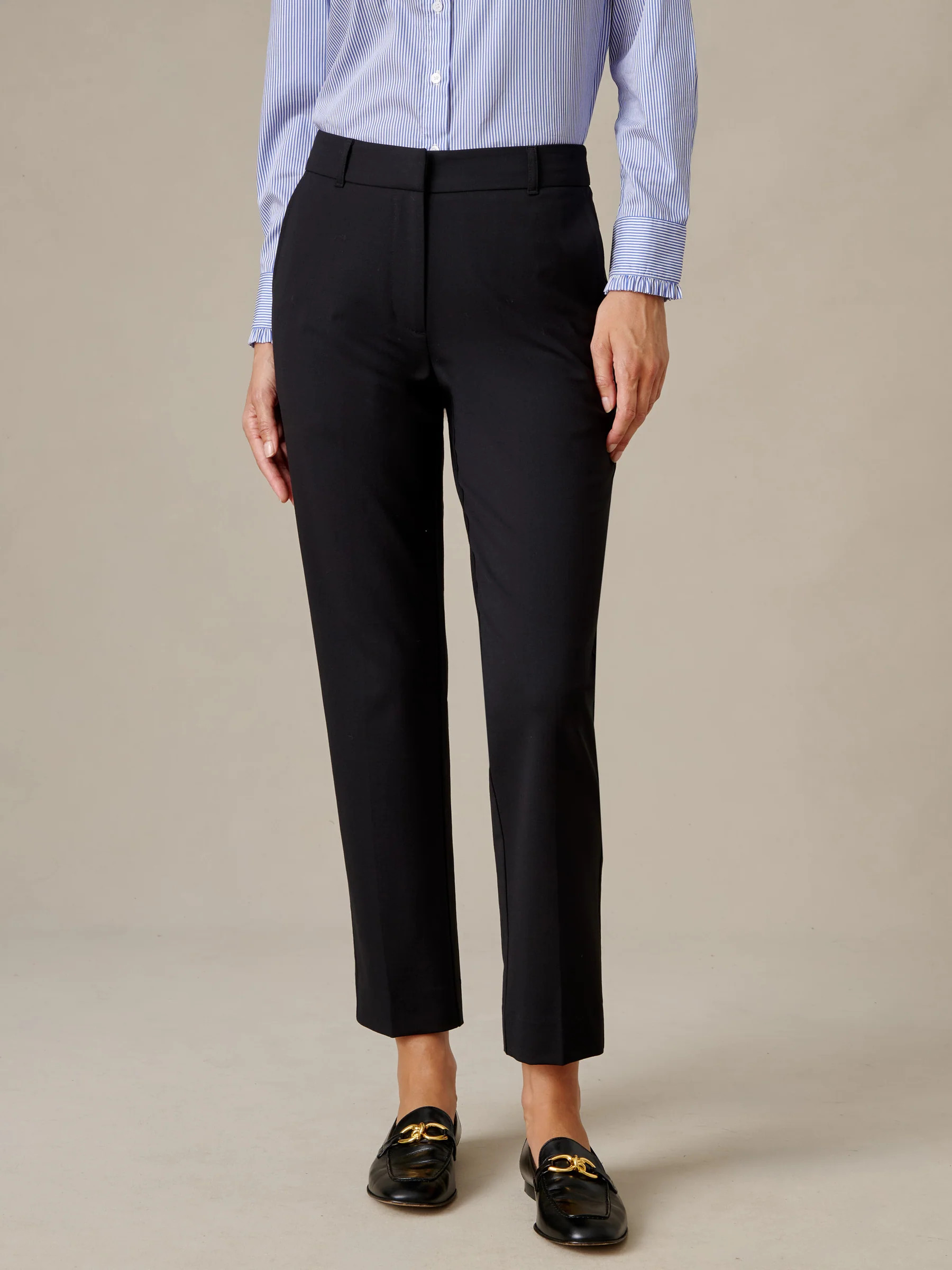 Black Solid Selene Pants | Women's Pants | J.McLaughlin | J.McLaughlin