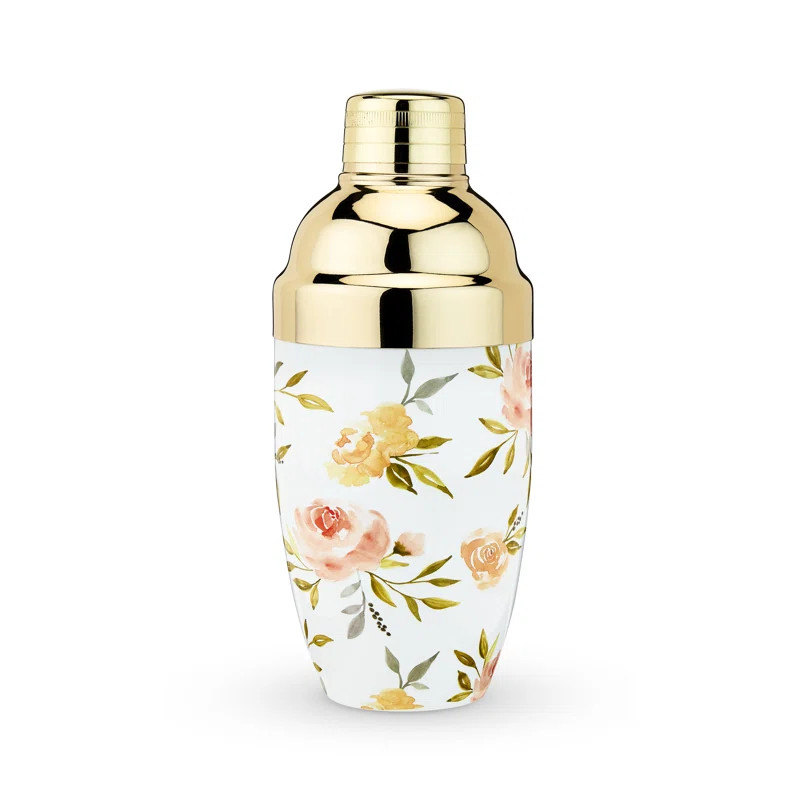 Watercolor Floral Cocktail Shaker | Wayfair North America