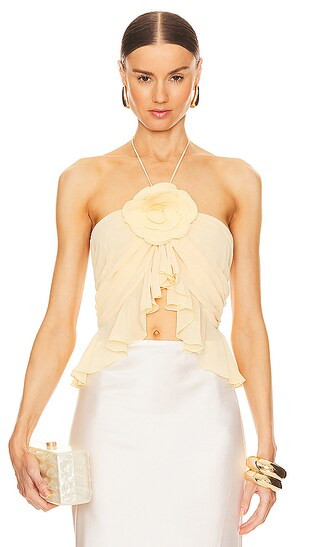 Ronny Kobo Walker Top in Yellow. - size XL | Revolve Clothing (Global)