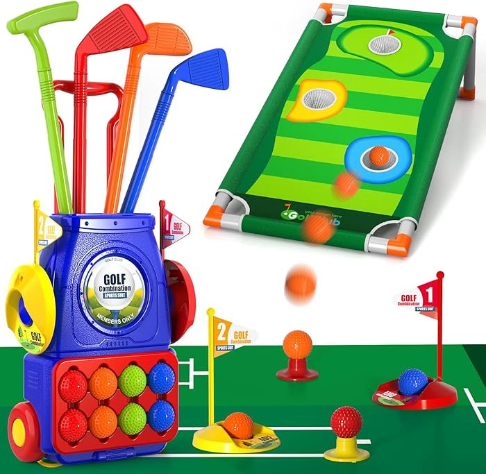 Bennol Upgraded Kids Toddler Golf Set, Indoor Outdoor Outside Toys Gifts for 3 4 5 Years Old Boys... | Amazon (US)