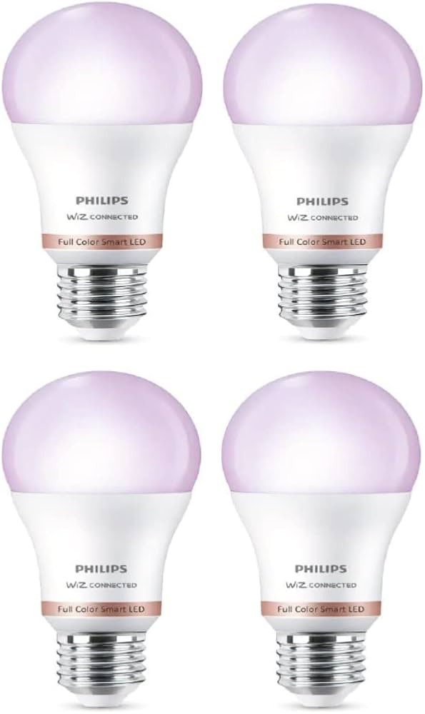 PHILIPS Color and Tunable White A19 LED 60W Equivalent Dimmable Wi-Fi Wiz Connected Smart LED Lig... | Amazon (US)