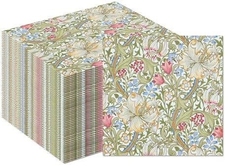40Pcs William Morris Party Napkins Greenery Floral Paper Napkins William Morris Theme Party Suppl... | Amazon (US)