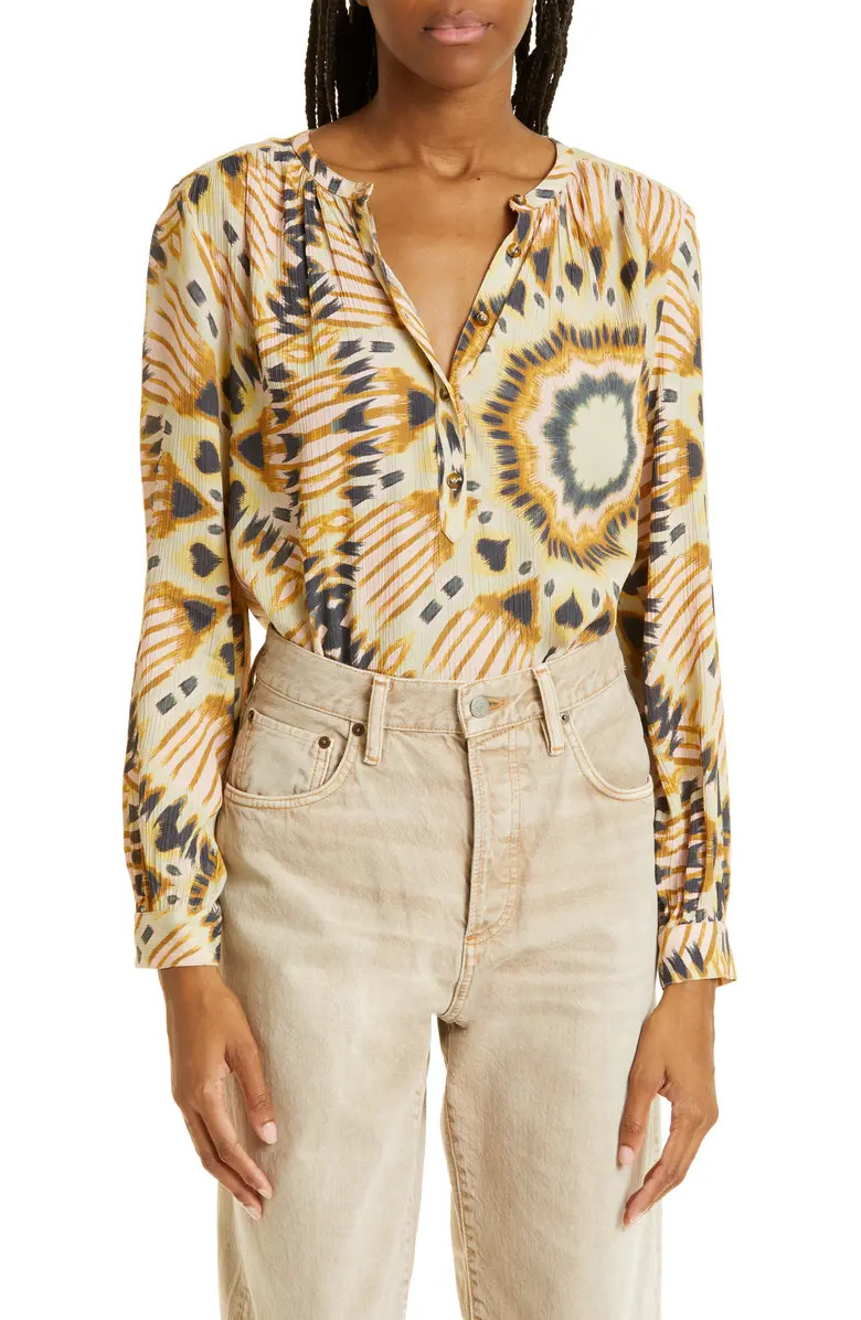 ba&sh Calysta Long Sleeve Blouse | Nordstrom | Nordstrom