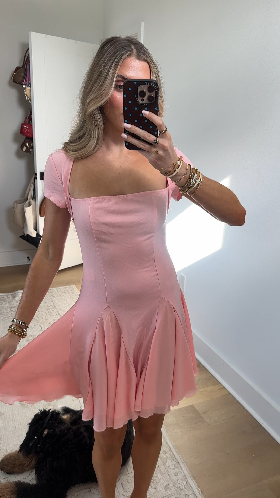 Amazon size small Wenrine Womens Summer Club Mini Dresses Square Neck Casual Short Sleeve Ruffle Swing Mesh A Line Party Dress

#LTKootd #LTKSaleAlert #LTKWedding