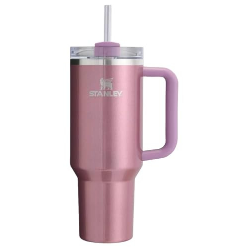 STANLEY Quencher H2.0 FlowState Stainless Steel Vacuum Insulated Tumbler with Lid and Straw for Water, Iced Tea or Coffee (Mauve Shimmer, 40 oz) | Amazon (US)