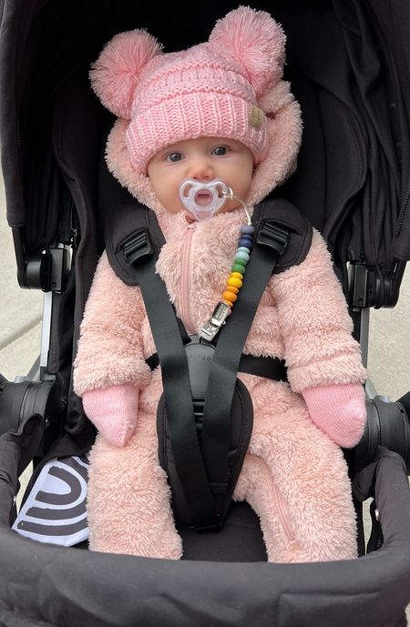 baby Viv is warm and cozy for our walk! This bear suit is the coziest thing ever she loves it🥰 

#LTKfamily #LTKbaby #LTKHoliday