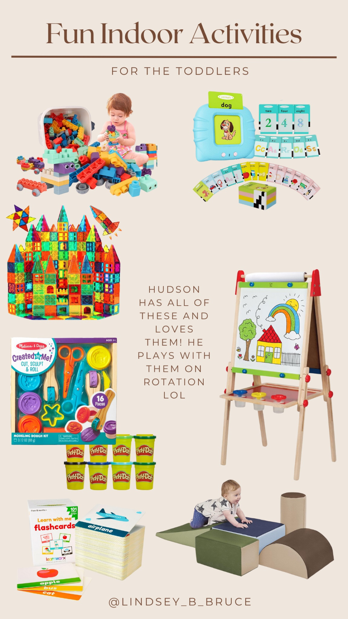 Fun indoor activities for toddlers and young kids! Perfect for those rainy or hot days!! Hudson has all of these and loves to play with them on rotation!

#LTKFindsUnder50 #LTKBaby #LTKKids