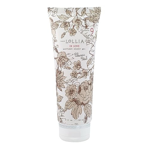 LOLLIA In Love Shower Gel, 8 fl oz, Classic Petals, Apple Blossom, Jasmine, & Living Rose, Luxury Shea Moisture Hydrating Women's Body Wash, Delicate & Relaxing Scented Bath Soap for Self Care | Amazon (US)