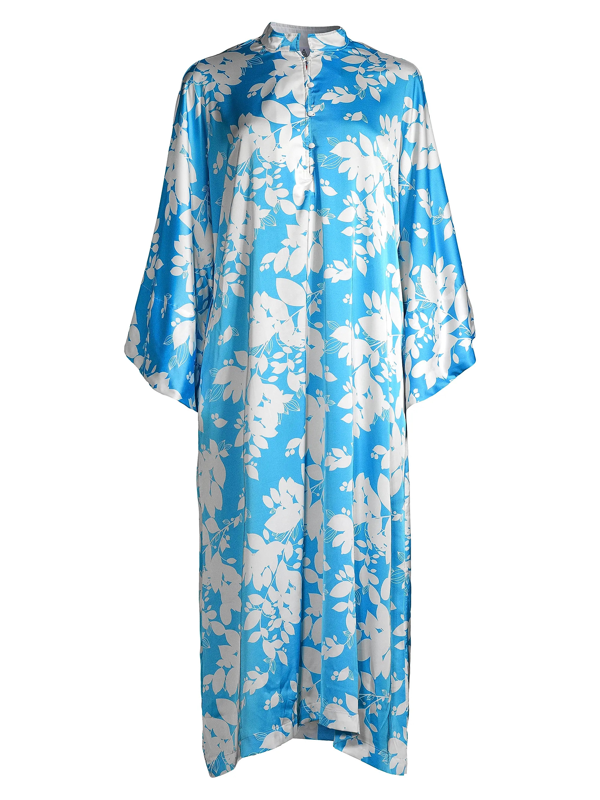 La Vie Style HouseFloral Satin Midi Caftan | Saks Fifth Avenue