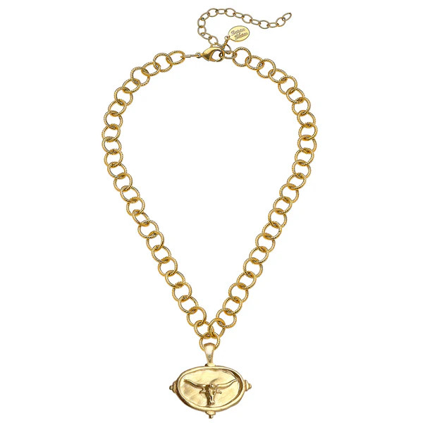 Longhorn Intaglio Necklace | Susan Shaw