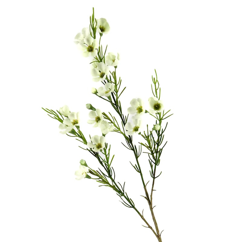 White Waxflower Floral Spray, 30" | At Home