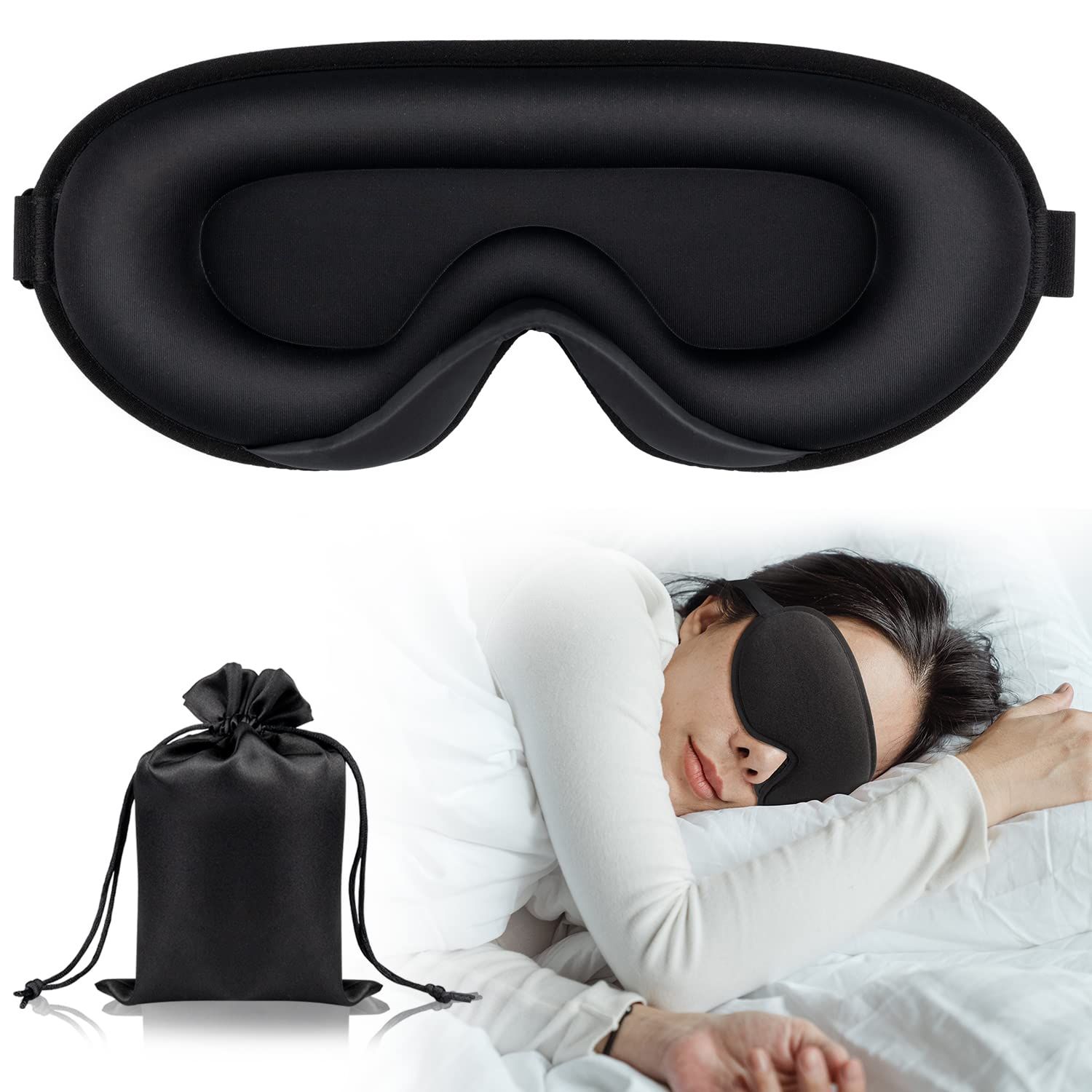 Blackout Sleep Eye Mask for Women Men, Night Eye Masks for Sleeping 3d Mask, Eye Covers Eye Shade... | Amazon (CA)