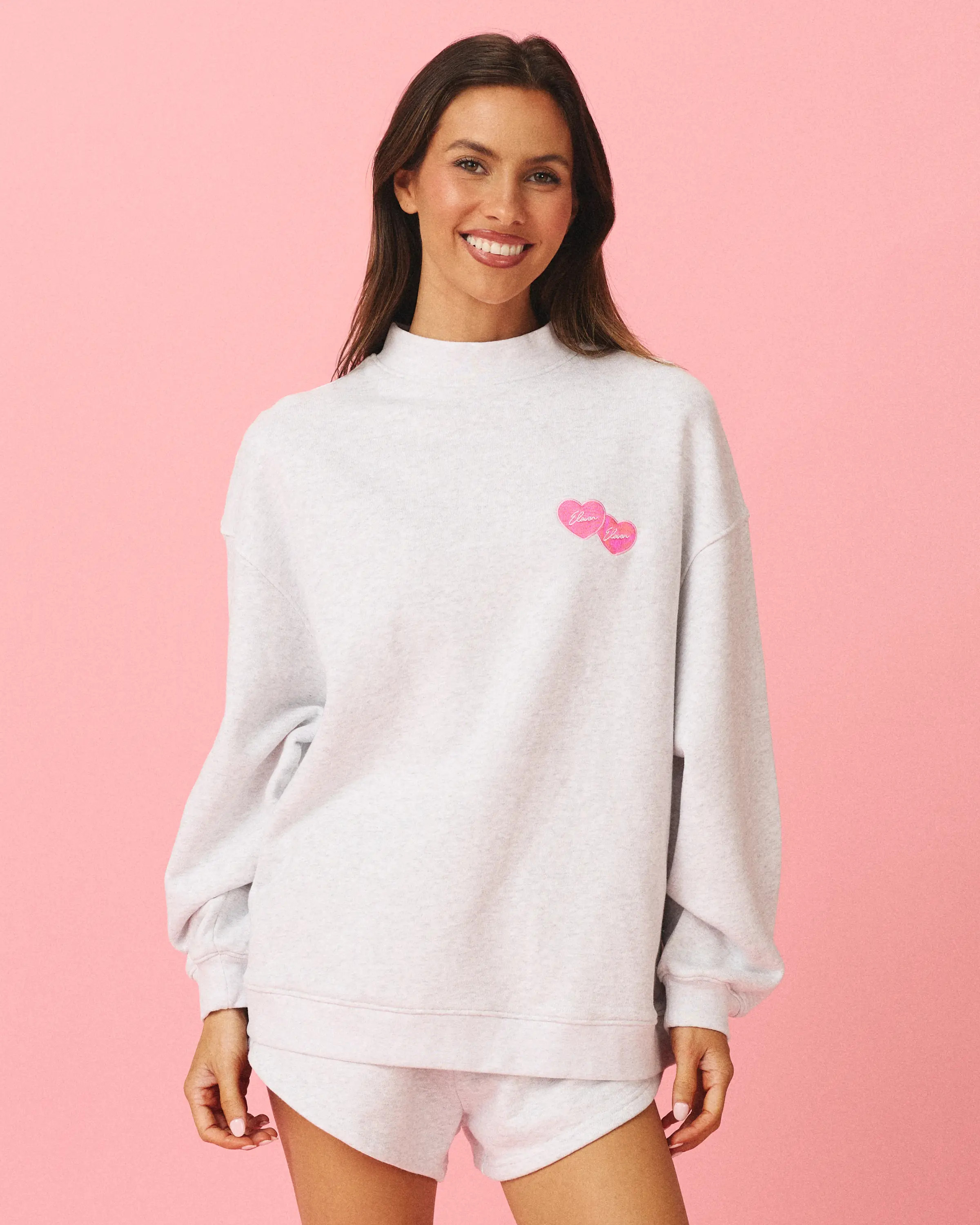 Vintage Mockneck in Light Ash Grey | Eleven Eleven