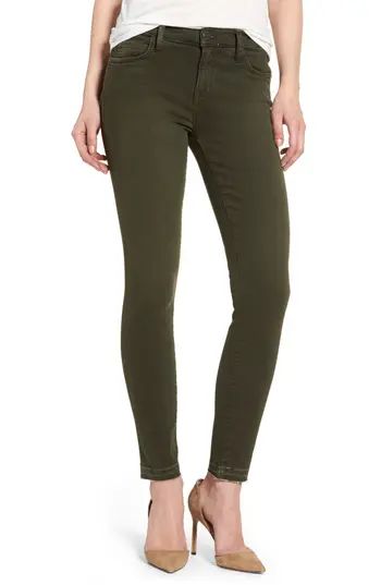 Women's Current/elliott The Stiletto Ankle Skinny Jeans, Size 25 - Green | Nordstrom