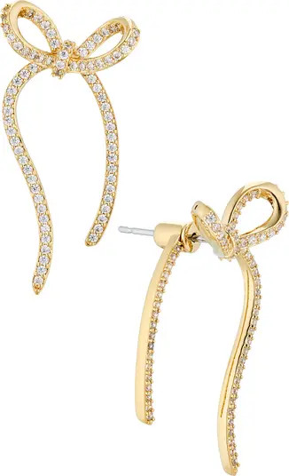 Nadri Cubic Zirconia Bow Ear Jackets | Nordstrom | Nordstrom