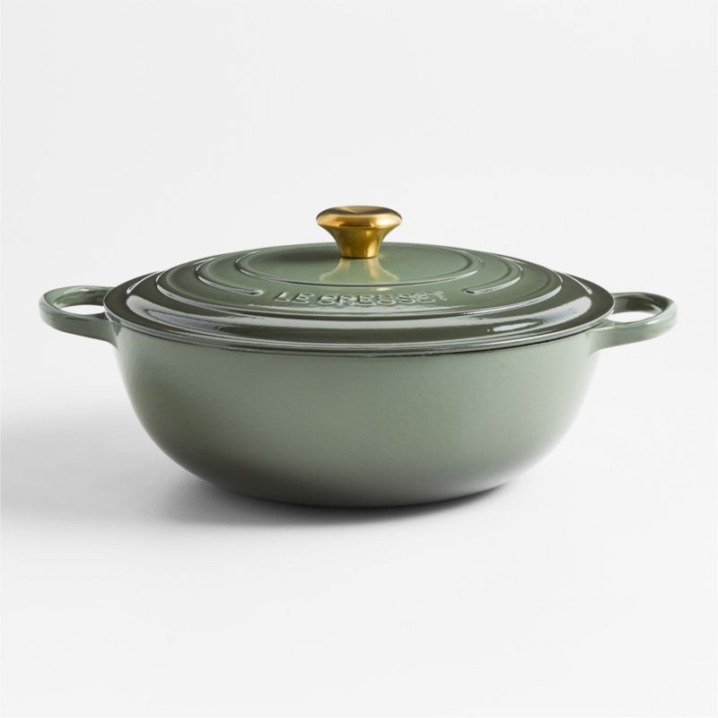 Le Creuset Signature 7.5-Qt. Thyme Enameled Cast Iron Chef Oven + Reviews | Crate & Barrel | Crate & Barrel