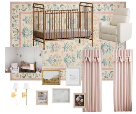 Baby girl nursery 

#LTKfamily #LTKbump #LTKbaby