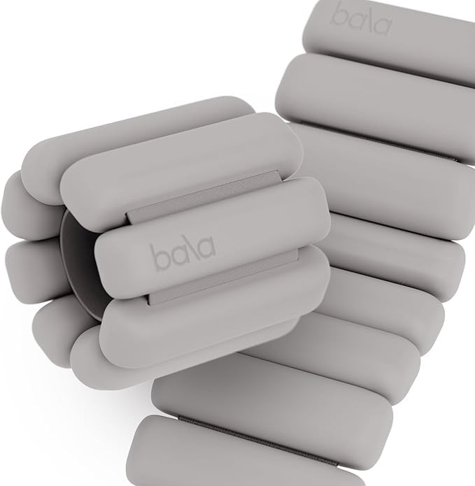 Bala Bangles Wrist & Ankle Weights for Women & Men - Adjustable Silicone Weighted Bracelet Set fo... | Amazon (US)