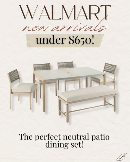 New Walmart neutral dining table set! 

#LTKSeasonal #LTKfindsunder50 #LTKhome
