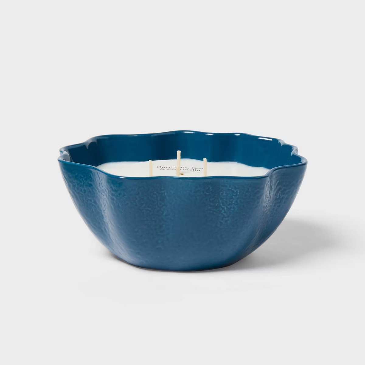 4 Wick Ceramic Citronella Sun Salt Sea Scented Candle 16oz - Threshold™ | Target