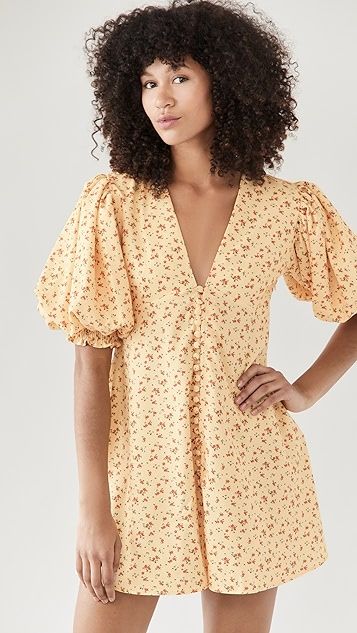 Button Front Mini Dress | Shopbop