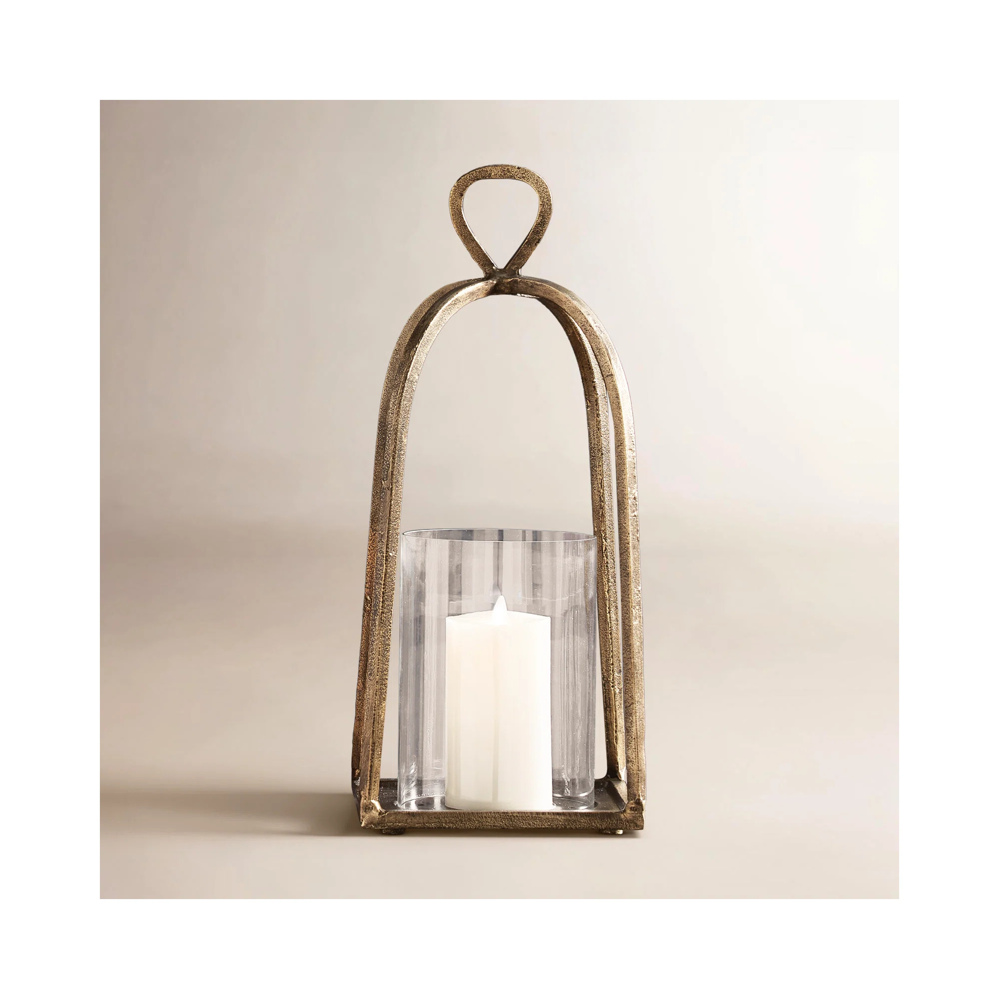Saga Glass Tabletop Hurricane | Birch Lane