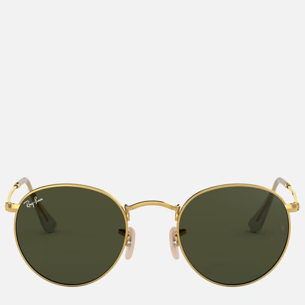 Ray-Ban Round Metal Sunglasses - Gold | The Hut (UK)