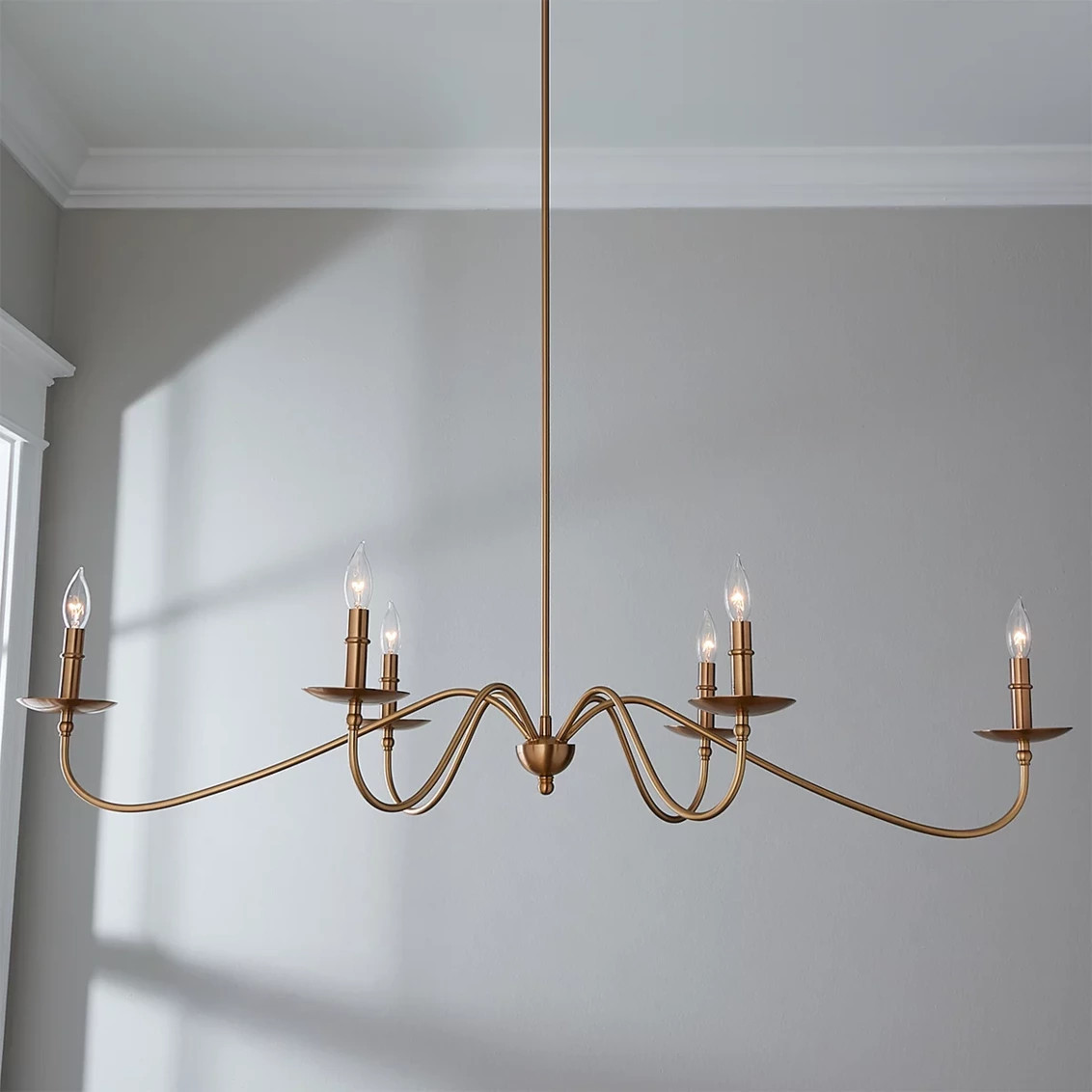 Beaming Brass Island Chandelier | Shades of Light
