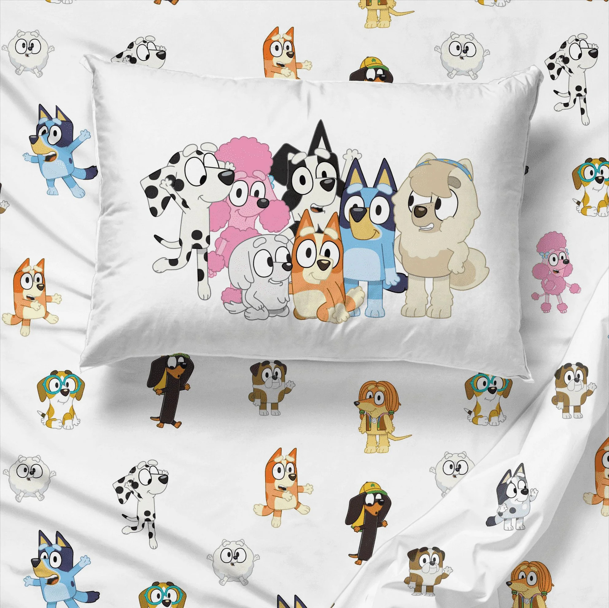 Sunny Side Up Bluey 4 Piece Full Size Sheet Set | Walmart (US)