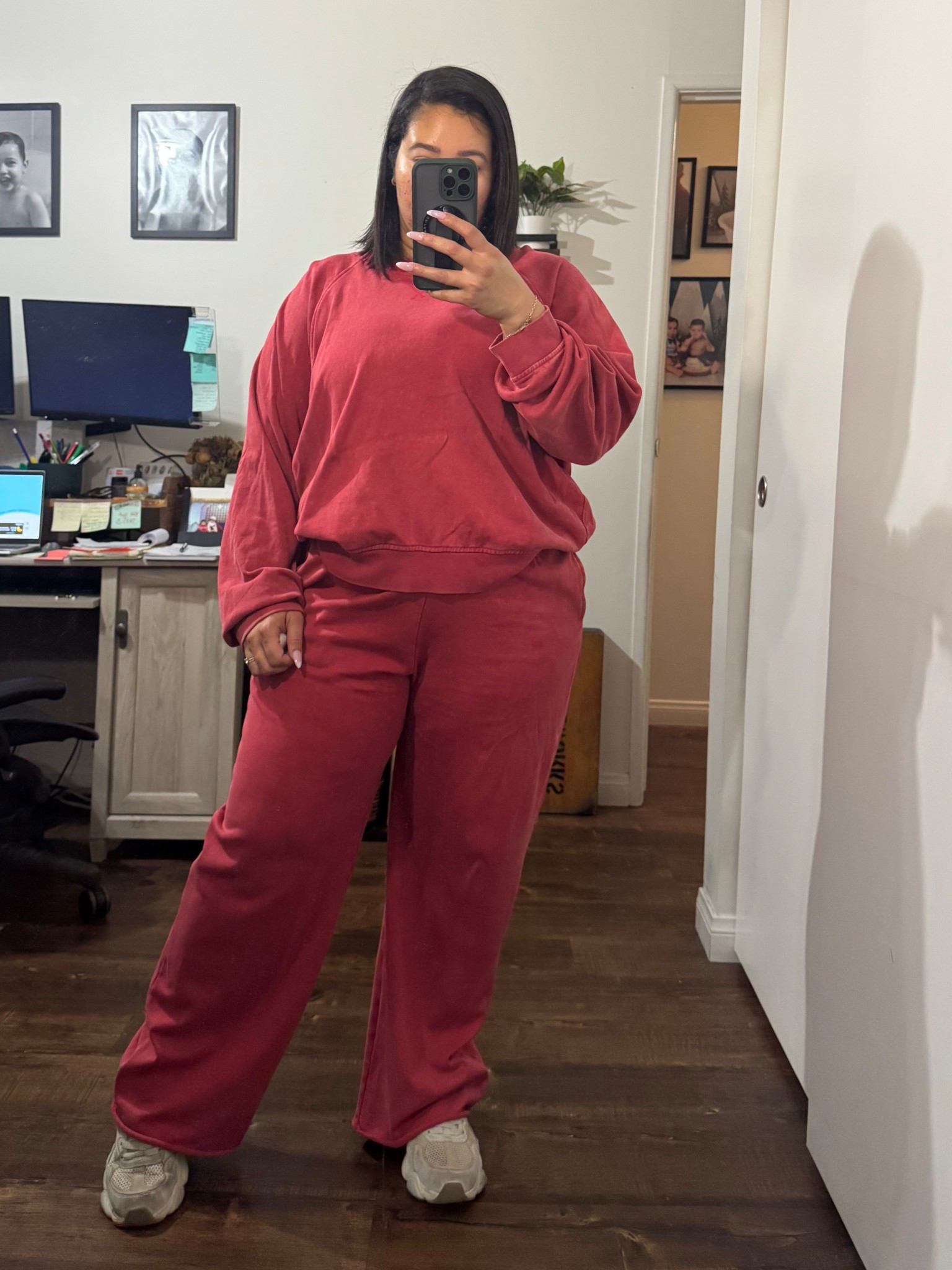 The comfiest matching set from @gapstyle it’s so comfortable and amazing quality. 

Set - large / runs big / amazing quality 

Matching set 
Lounge outfit 
Cozy outfit 
Casual outfit 
Midsize outfit 
Curvy fashion 
Mom outfit 
Errands outfit 
Travel outfit 

#LTKootd #LTKmomlife #LTKMidsize